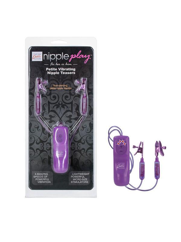 Vibrating Heated Nipple Teasers - Black main image 0