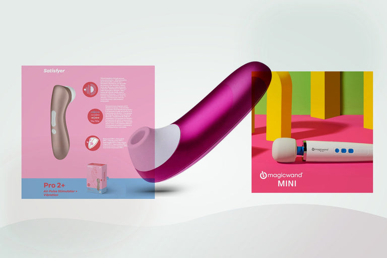 Air-pulse stimulators, bullets and wands selected from the Adult Direct range