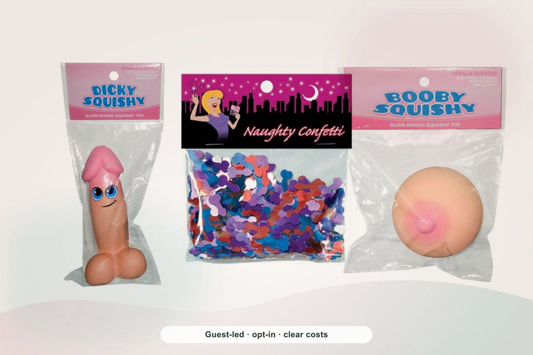 Adult Direct party examples for planning a guest-led hens celebration