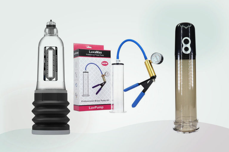 Manual, powered and water penis pumps from the Adult Direct range