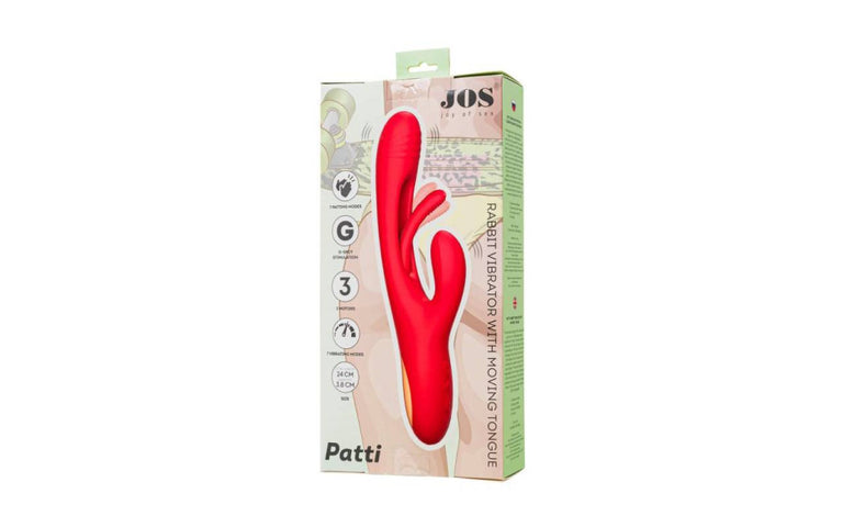Moving Tongue Rabbit Vibrator Red