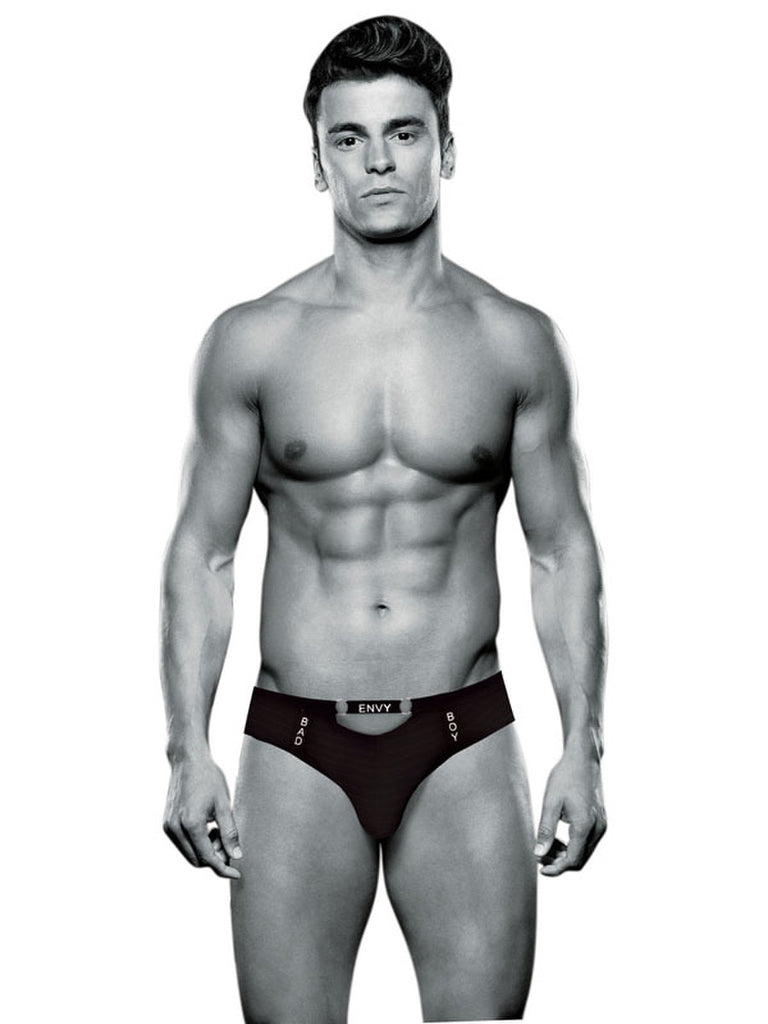 ENVY BAD BOY THONG BLACK
