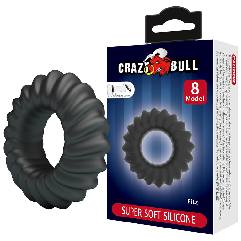 Ribbed Silicone Power Ring (8 Model)