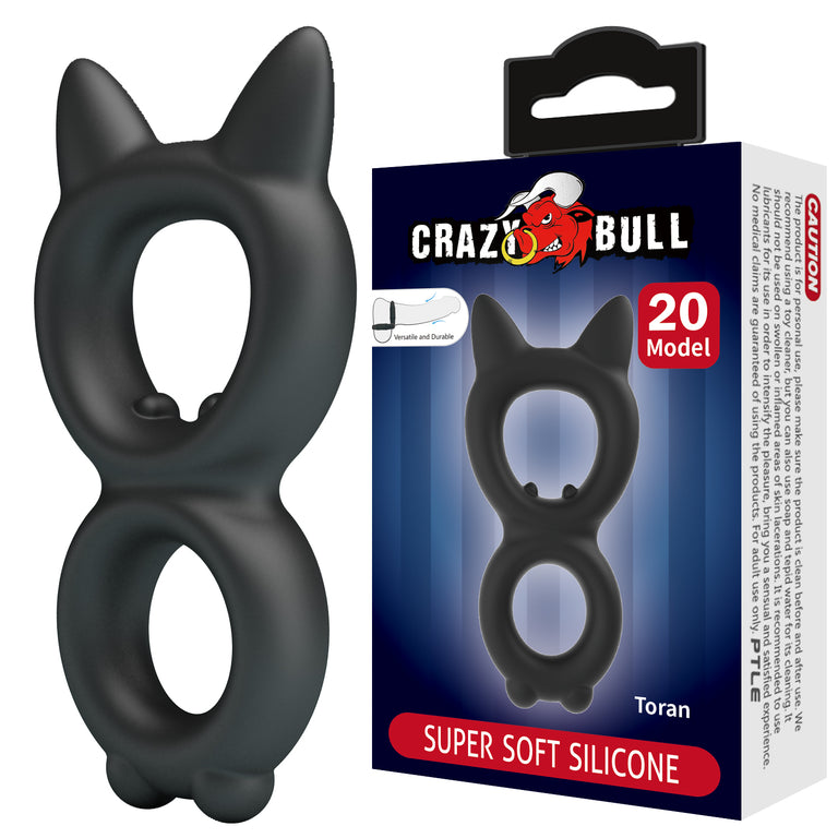 Toran Cat Ears Double Silicone Cock Ring