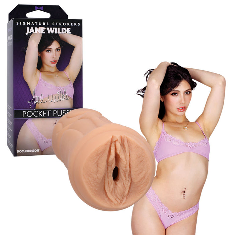 Signature Strokers “Jane Wilde” Pocket Pussy (Light Flesh)