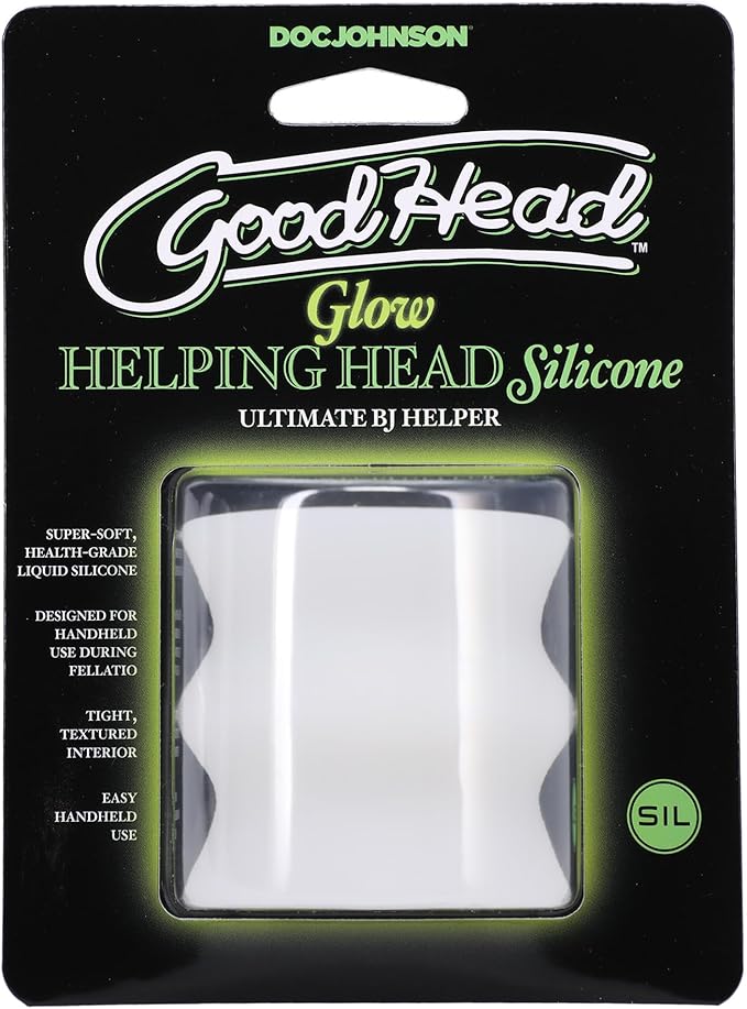 Goodhead Glow Helping Head Silicone Frost Green Glow
