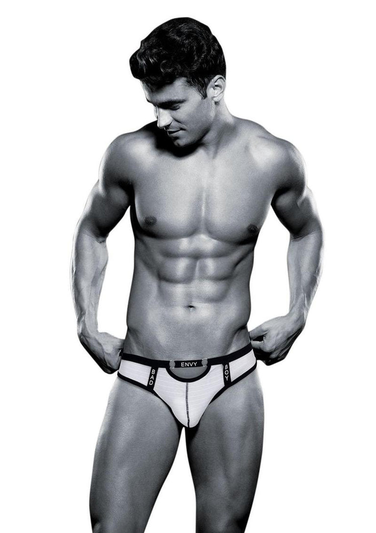 Envy Bad Boy Thong -  WHITE S/M