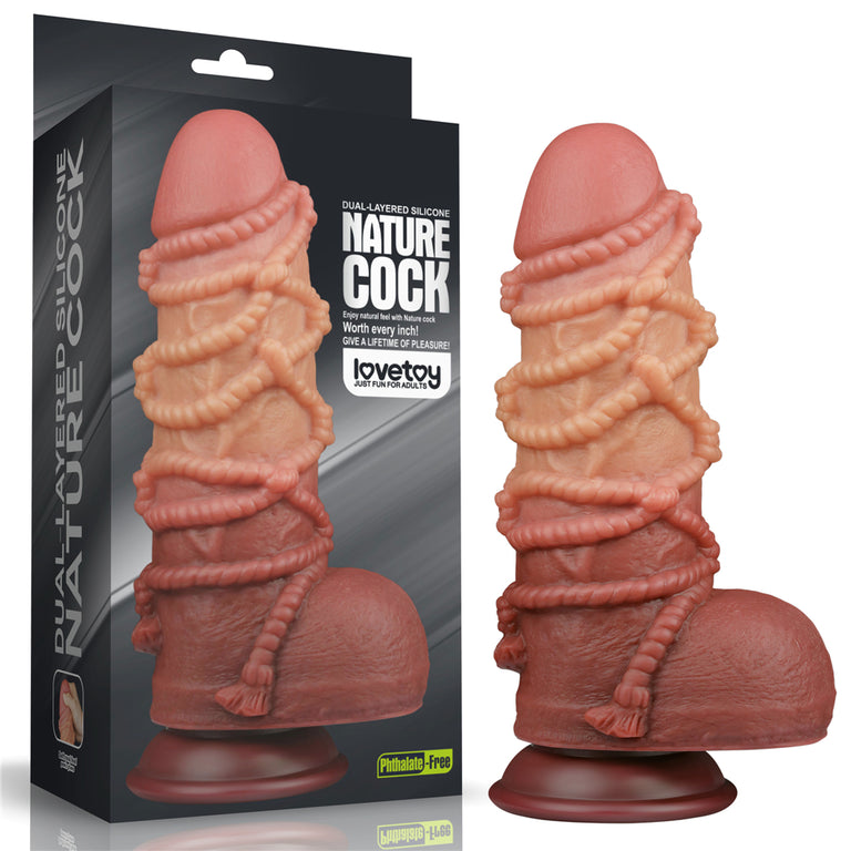 Platinum Silicone Cock with Rope