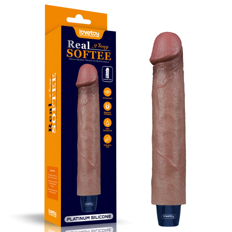 9" REAL Silicone Dildo Rechargeable