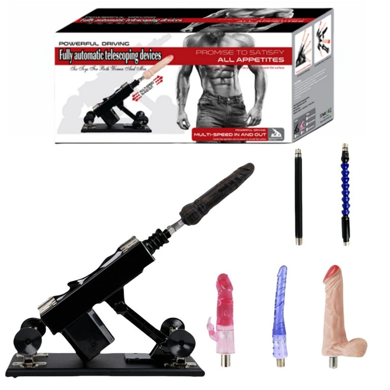 Thrusting Sex Machine with 6 Attachments