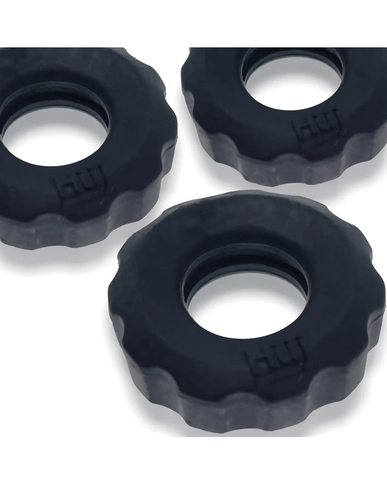 Super Hunkyjunk 3 Pc Cockrings Tar Ice