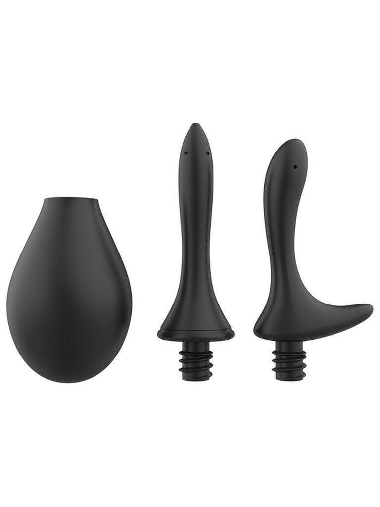 PRO ANAL DOUCHE 330ML WITH PROSTATE NOZZLE BLACK
