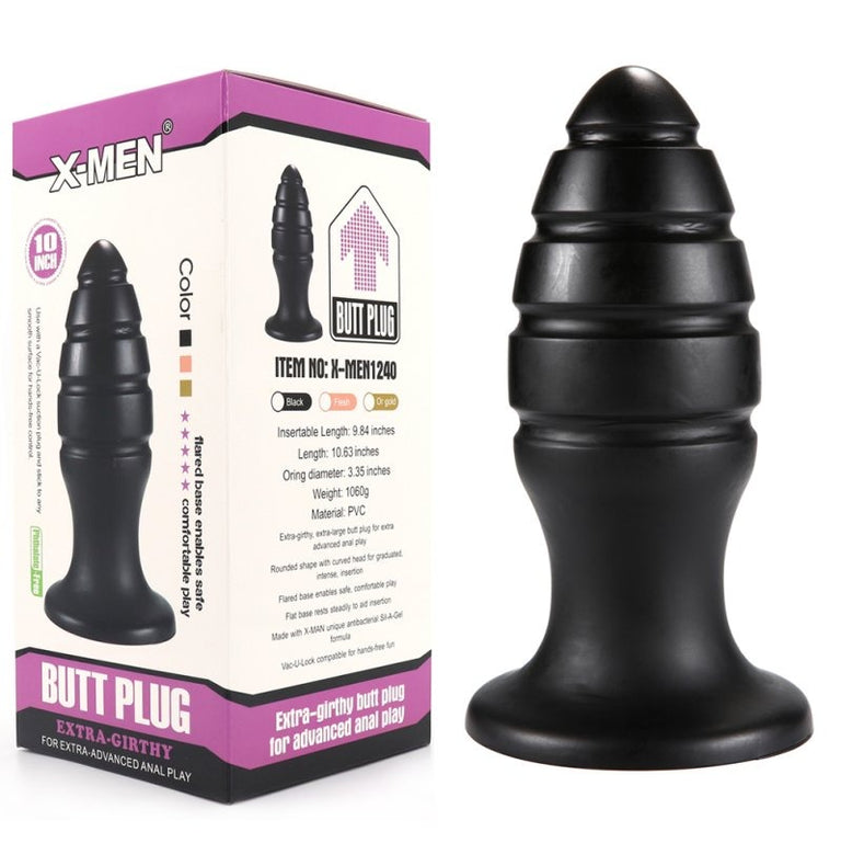 Extra-girthy 9.4 inch Butt Plug