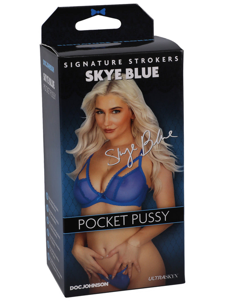 SIGNATURE STROKERS SKYE BLUE ULTRASKYN POCKET PUSSY