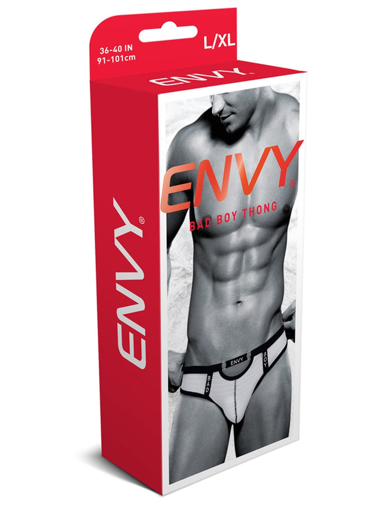 Envy Bad Boy Thong - White - L/XL