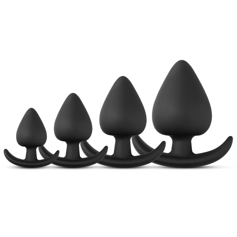 Fat Silicone Butt Plug Training Set ( 4 PCS )