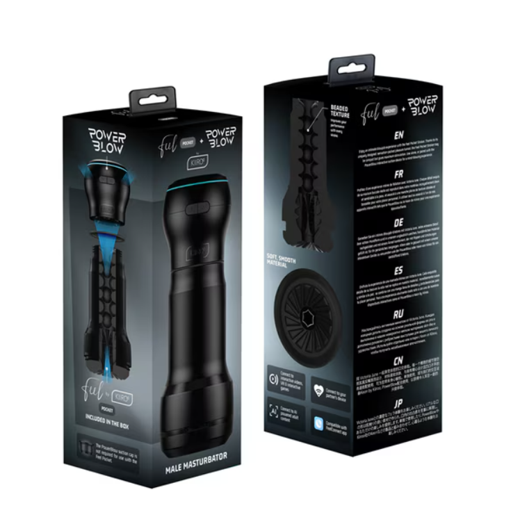 Feel By Kiiroo Pocket Blow Pocket Stroker and Power Blow Combo Box