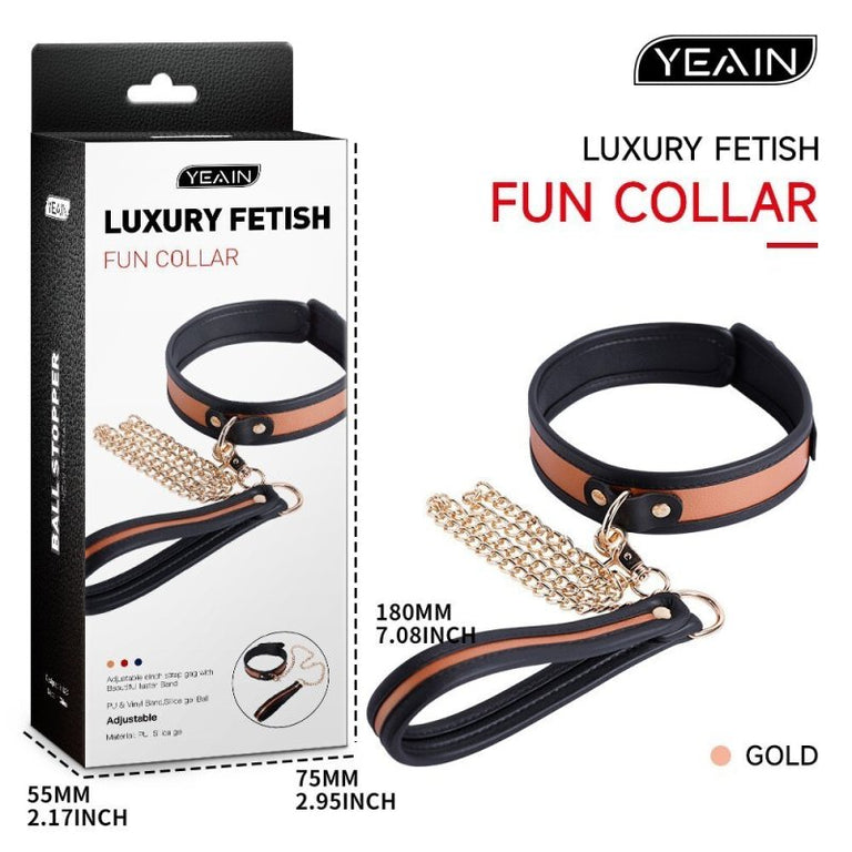 Luxury Fetish Collar & Leash