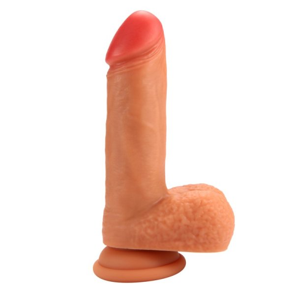 7.1" Dual Layered Realistic Silicone Dildo
