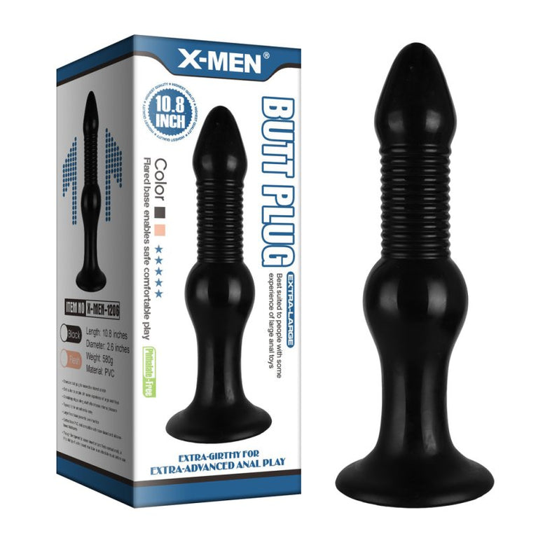 11" Bulbous Ridged Butt Plug