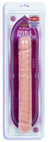 Junior Veined Double Header 12 in White