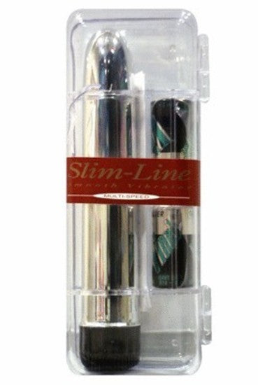 Slimline With Battery Silver Plastic Box