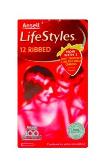 Ansell Lifestyles 12s Ribbed