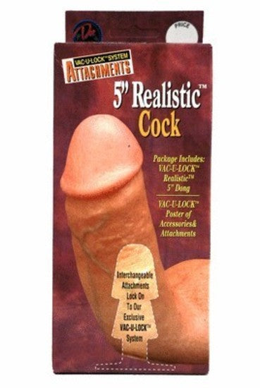 5 in. Realistic Cock Vac U Lock
