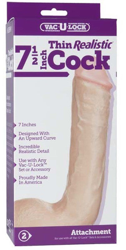 7.5 in. Thin Real Vac U Lock Cock