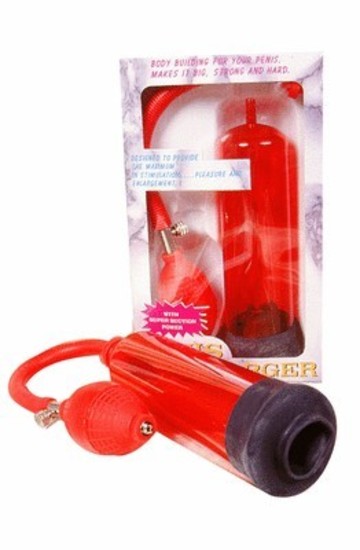 Penis Enlarger Pneumatic Massager Red