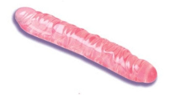 Translucence 12 in. Veined Double Dong Pink