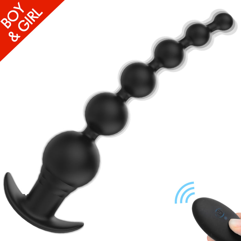 Silicone Anal Beads Rechargeable With Remote Controller