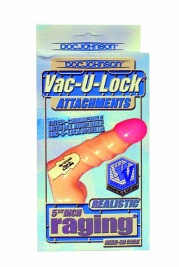 5.5 in. Realistic Raging Hard-On Cock Vac U Lock