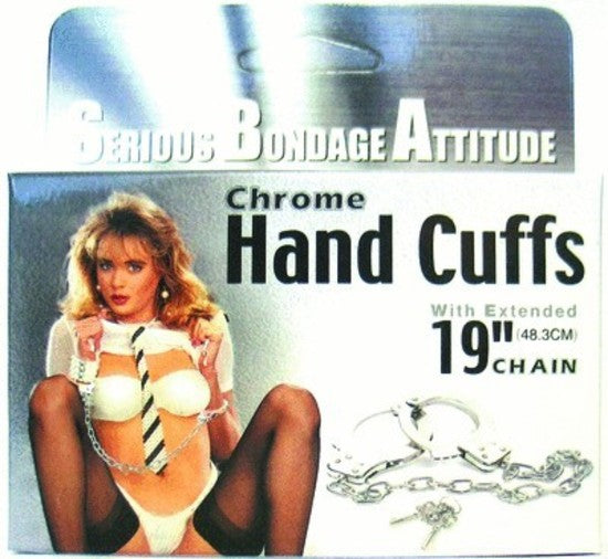 Metal Handcuff With Extra Long Chain