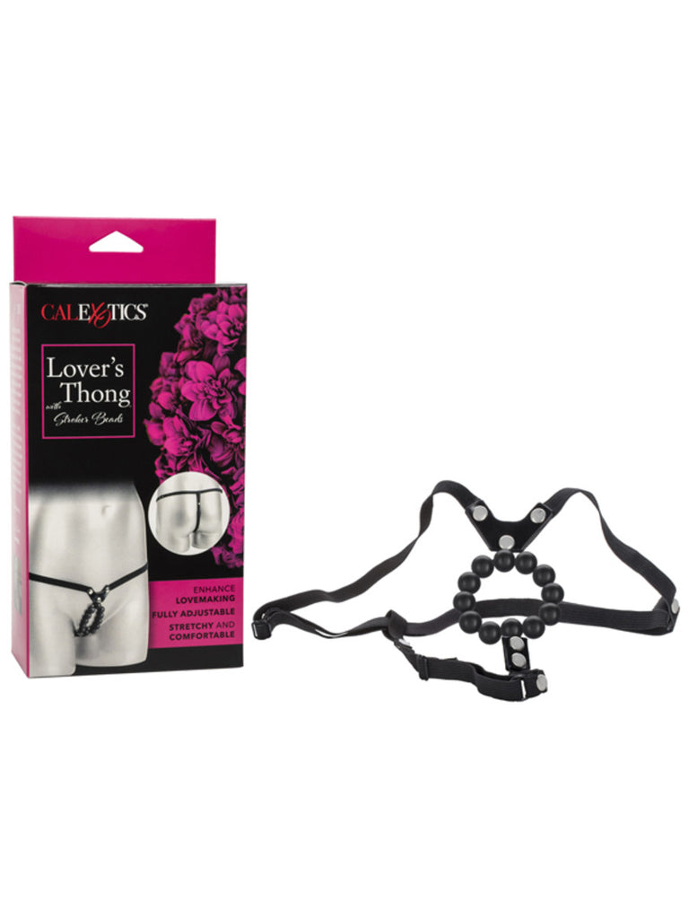 LOVERS THONG WITH STROKER BEADS