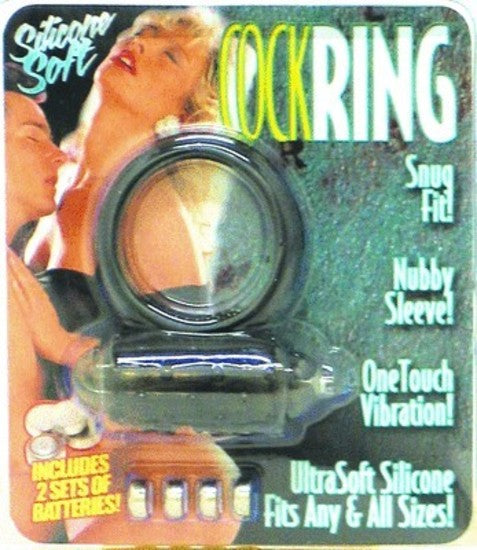 Cock Ring Silicone Soft Snug Fit 1 Touch Vibration Fits any & all sizes