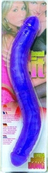 Bend It Skeletal Core Double Dong Clear Lavender