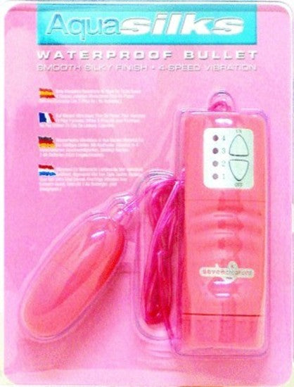 Aquasilks Waterproof Vibrating Bullet Pink
