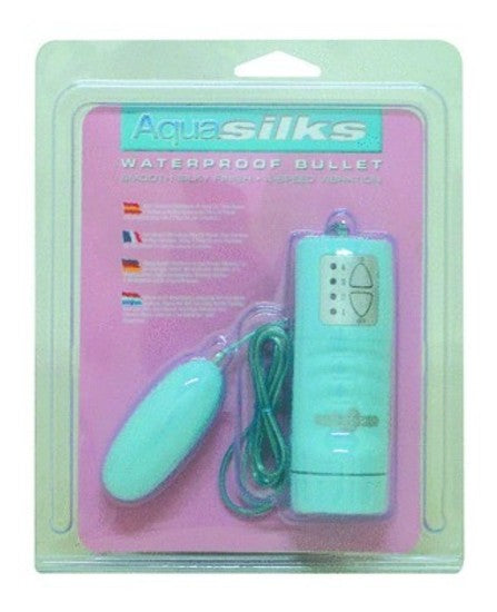 Aquasilks Waterproof Vibrating Bullet Blue