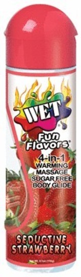 Wet Fun Flavors Warming 4.1oz / 116g Seductive Strawberry
