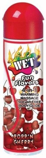 Wet Fun Flavors Warming 4.1oz / 116g Poppin Cherry