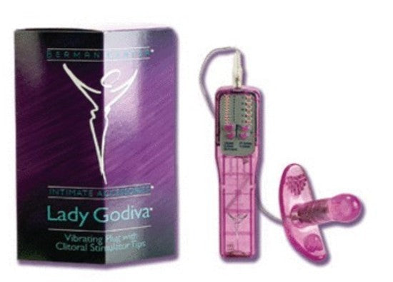 Berman Lady Godiva - Vibrating Plug w/ Clit Tips