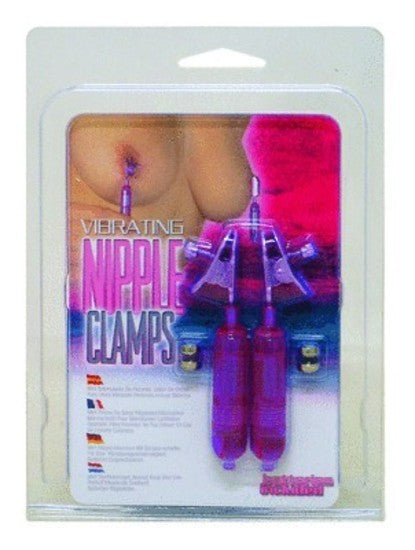 Vibrating Wireless Nipple Clamps lavender