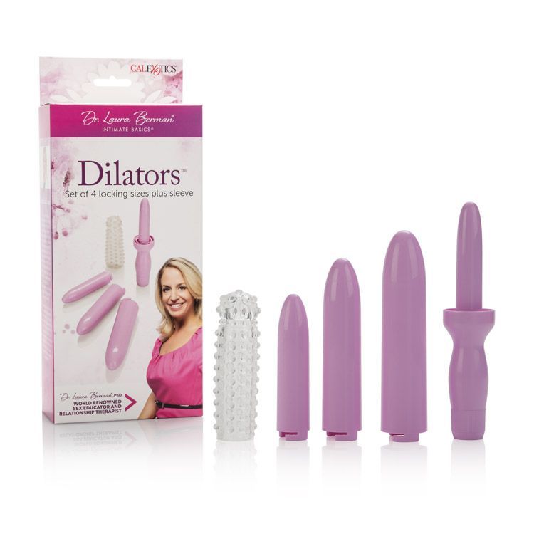 Dr. Laura Berman Dilators Set Of 4 Locking Sizes Plus Sleeve 