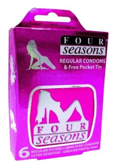 4 Seasons Studded Condom Collectors Pink Tin (6)