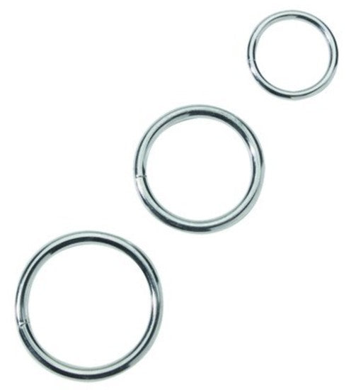 Metal Cock Ring Set 3 Pk BSPR-04