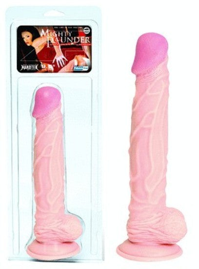Mighty Pounder 9.5 in Realistic Dong Flesh Pink