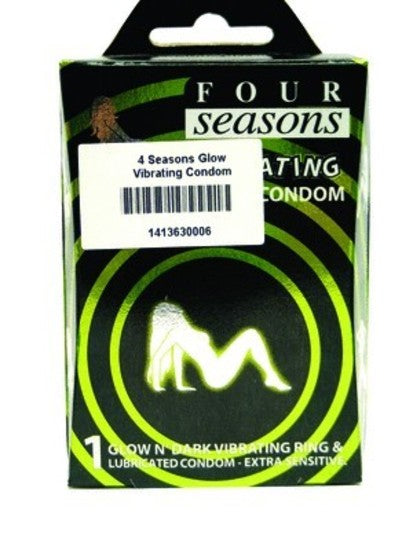 4 Seasons Glow Vibrating Condom