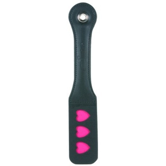 12 in. Leather Heart Impression Paddle