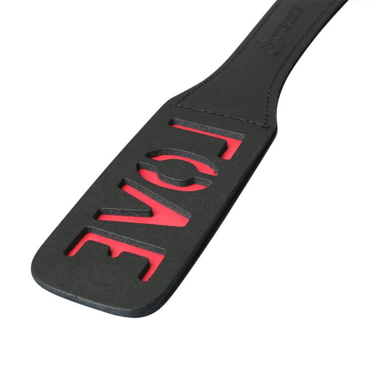 12 in. Leather Love Impression Paddle